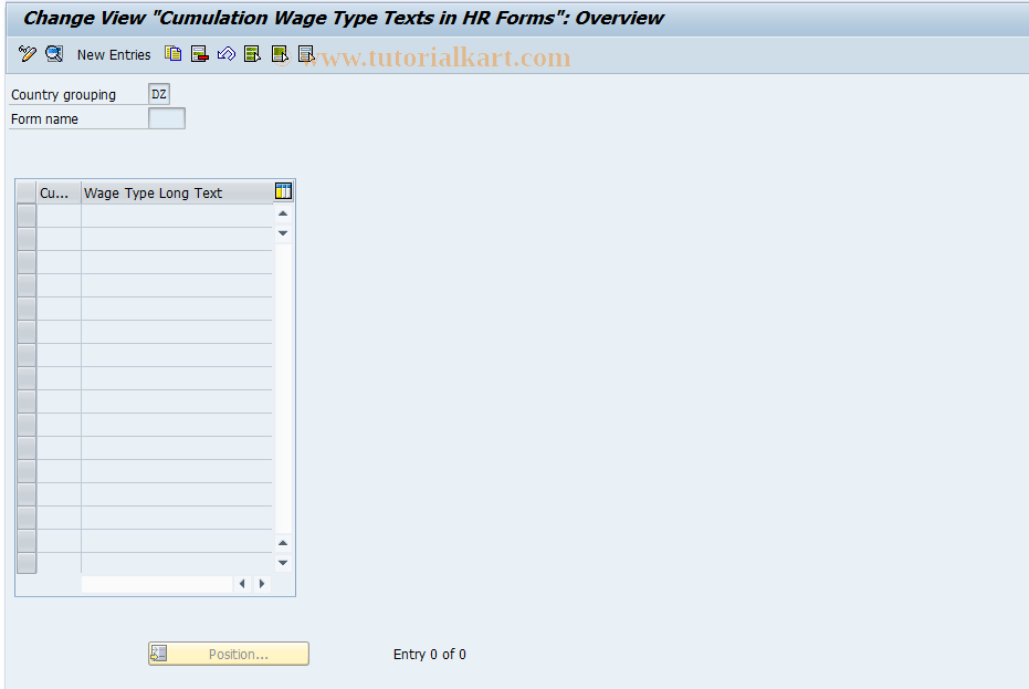 SAP TCode S_AHR_61003198 - IMG-Aktivität: SIMG_OHAR482