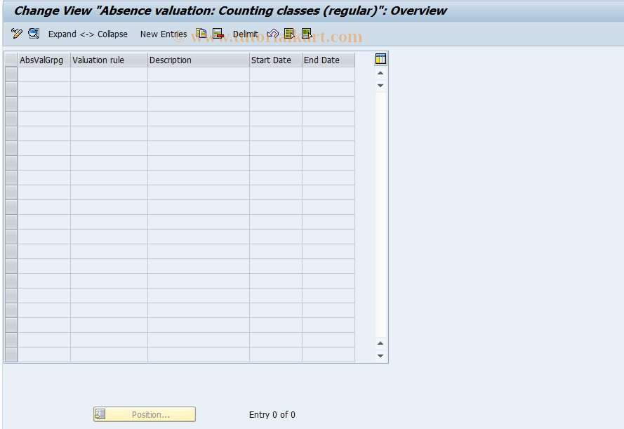 SAP TCode S_AHR_61003199 - IMG-Aktivität: OHATH_AB011