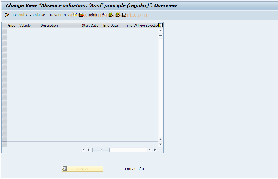 SAP TCode S_AHR_61003203 - IMG-Aktivität: OHATH_AB009