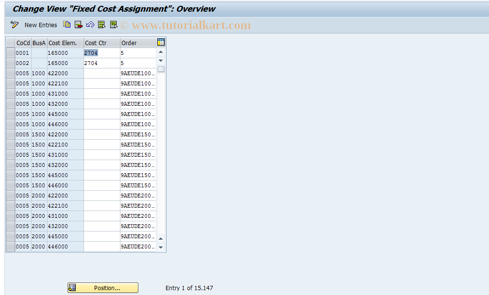 SAP TCode S_AHR_61003228 - IMG-Aktivität: OHATH_RI061