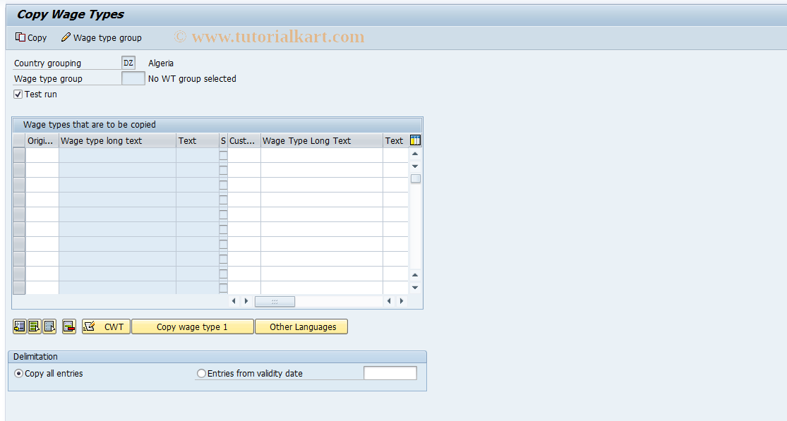 SAP TCode S_AHR_61003230 - IMG-Aktivität: OHATW_BN210