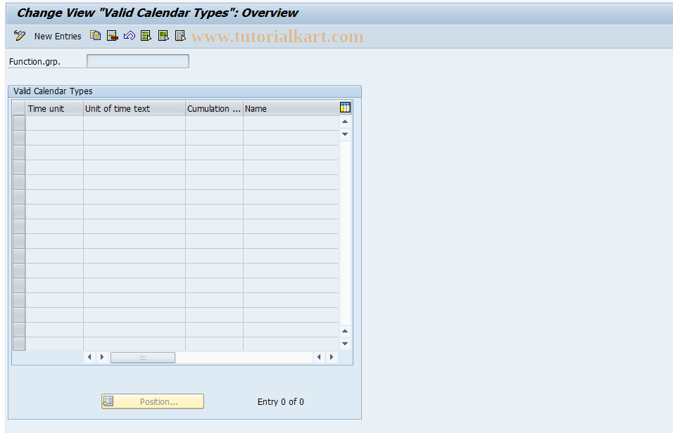 SAP TCode S_AHR_61003239 - IMG-Aktivität: OHATWCU040