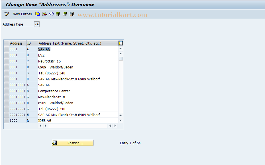 SAP TCode S_AHR_61003246 - IMG-Aktivität: OHATH_UM010