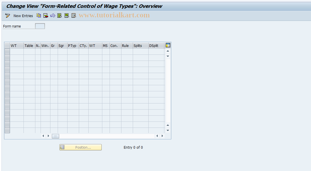 SAP TCode S_AHR_61003251 - IMG-Aktivität: SIMG_OHAR529