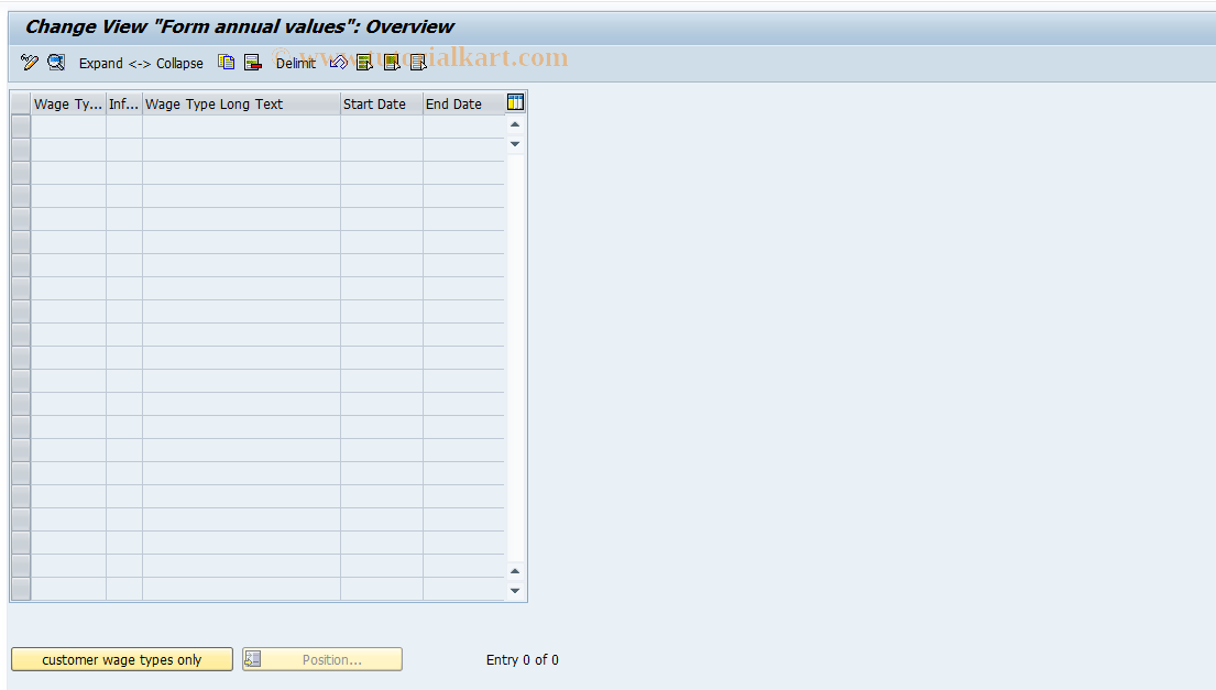 SAP TCode S_AHR_61003262 - IMG-Aktivität: OHATWCU060