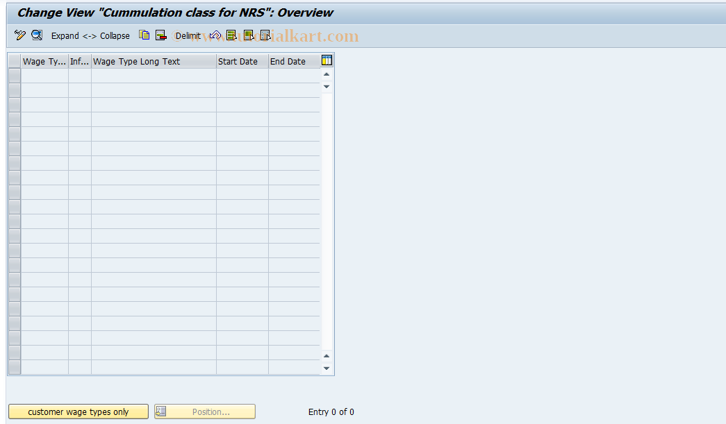 SAP TCode S_AHR_61003267 - IMG-Aktivität: OHARNR080