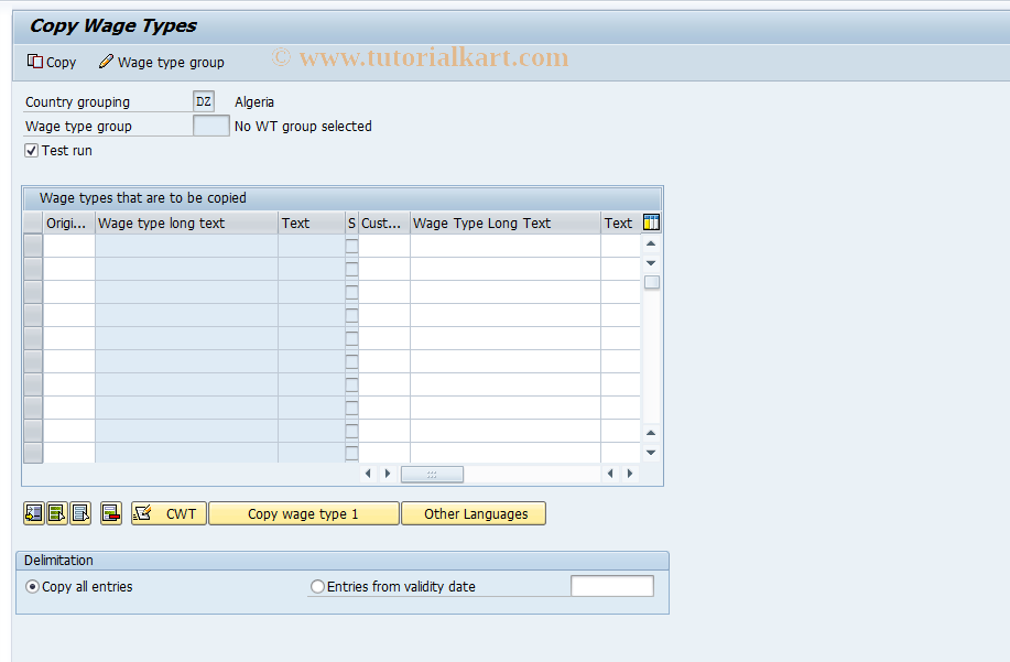 SAP TCode S_AHR_61003271 - IMG-Aktivität: OHATW_OT120