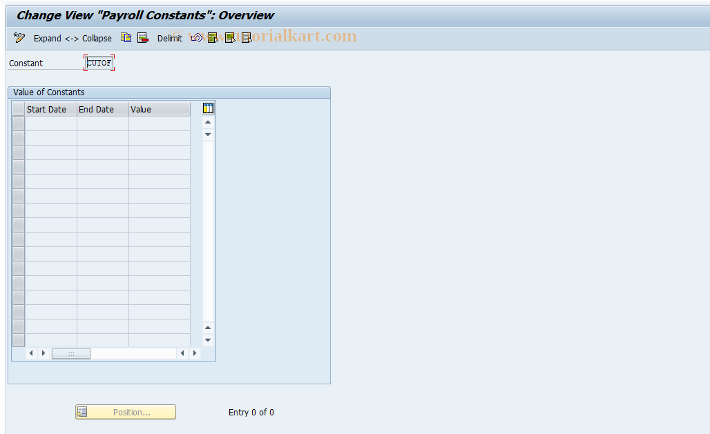 SAP TCode S_AHR_61003281 - IMG-Aktivität: OHATW_OT200