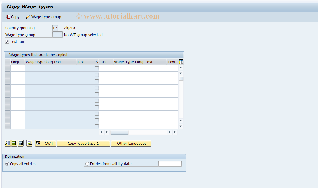 SAP TCode S_AHR_61003286 - IMG-Aktivität: OHARNR004