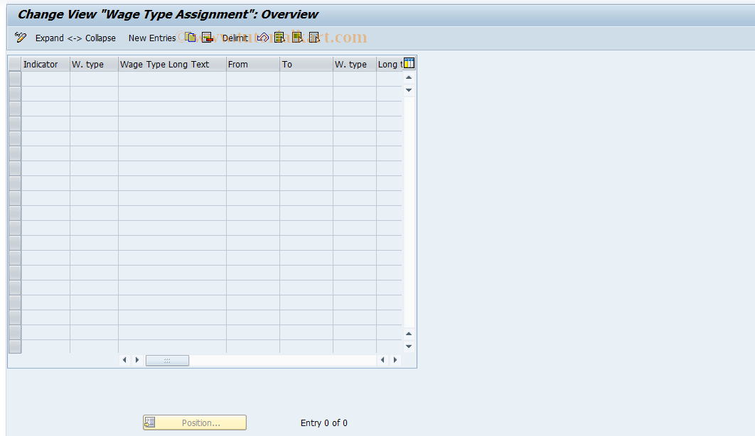 SAP TCode S_AHR_61003289 - IMG-Aktivität: OHARAP040