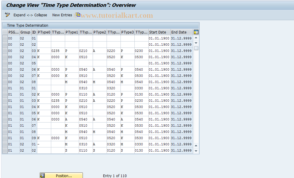 SAP TCode S_AHR_61003304 - IMG-Aktivität: OHATH_TI120