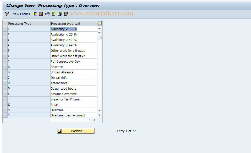 SAP TCode S_AHR_61003307 - IMG-Aktivität: OHATH_TI130