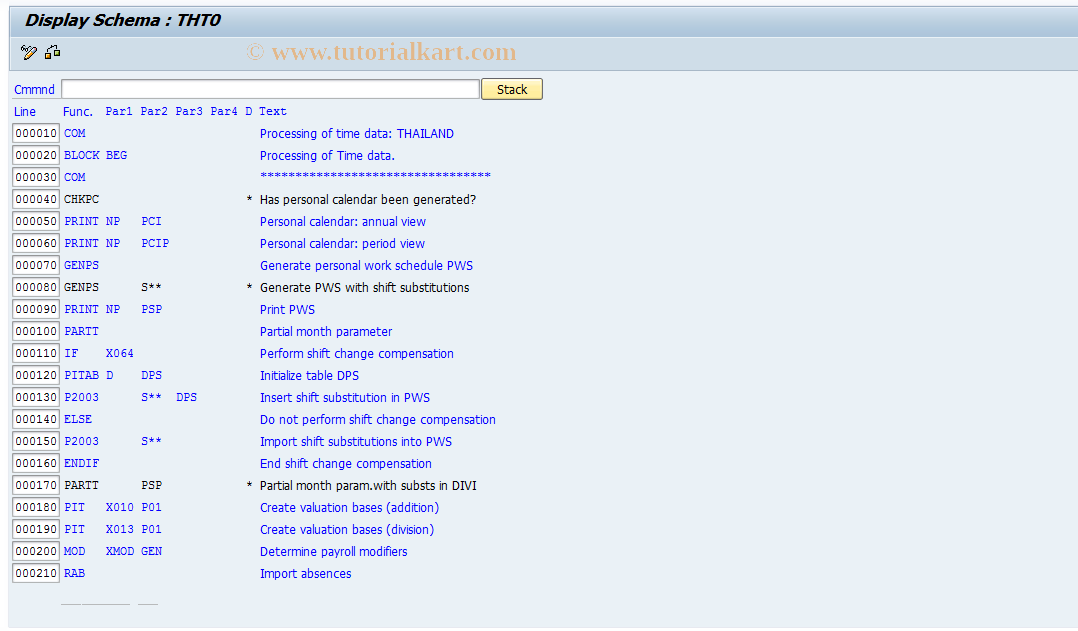 SAP TCode S_AHR_61003311 - IMG-Aktivität: OHATH_TI210