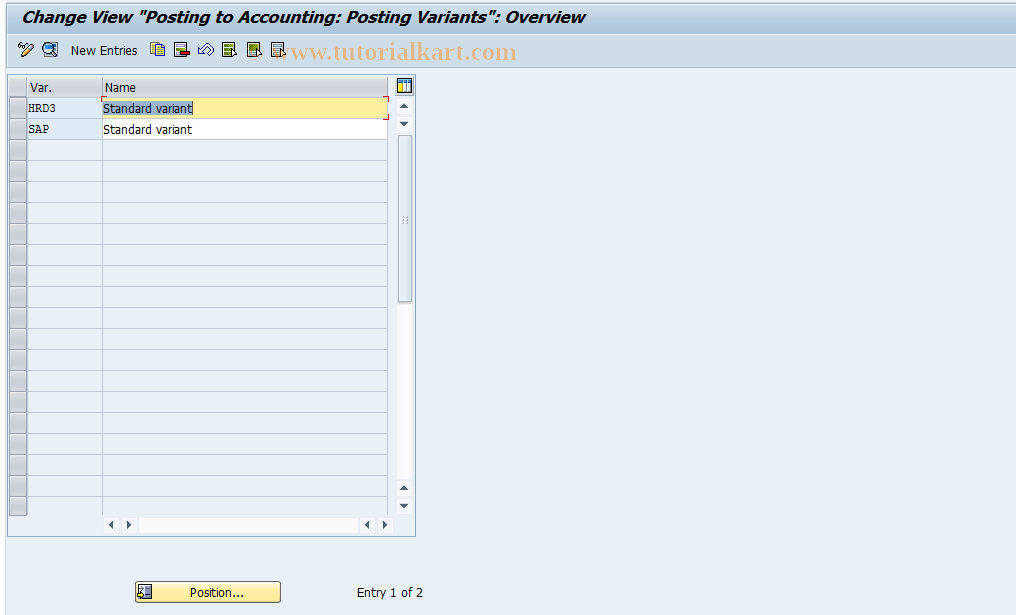 SAP TCode S_AHR_61003317 - IMG-Aktivität: OHATH_RI071