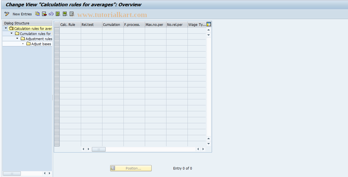 SAP TCode S_AHR_61003323 - IMG-Aktivität: OHATW_AV511B