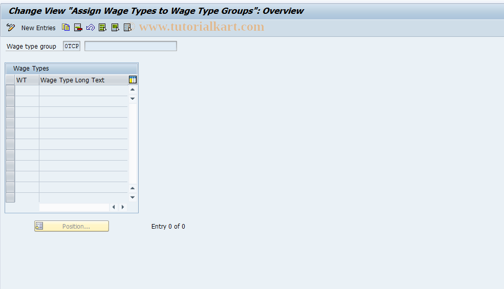 SAP TCode S_AHR_61003336 - IMG-Aktivität: OHARSI011