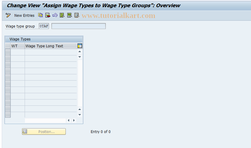 SAP TCode S_AHR_61003343 - IMG-Aktivität: OHARSIA011