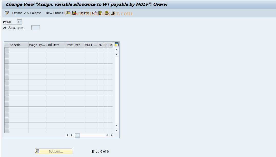 SAP TCode S_AHR_61003349 - IMG-Aktivität: OHARNR002