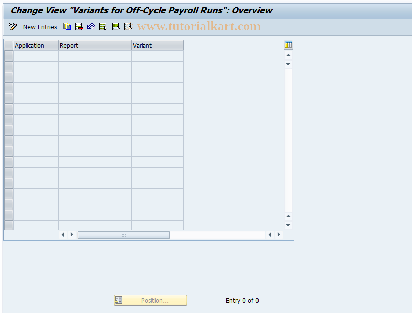 SAP TCode S_AHR_61003358 - IMG-Aktivität: OHATWOCV001