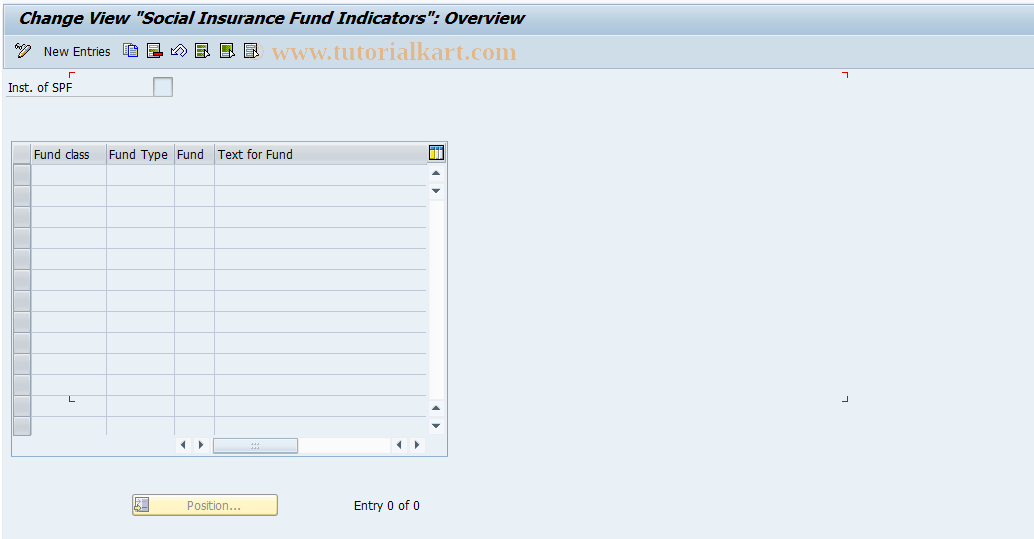 SAP TCode S_AHR_61003369 - IMG-Aktivität: OHIRSI002