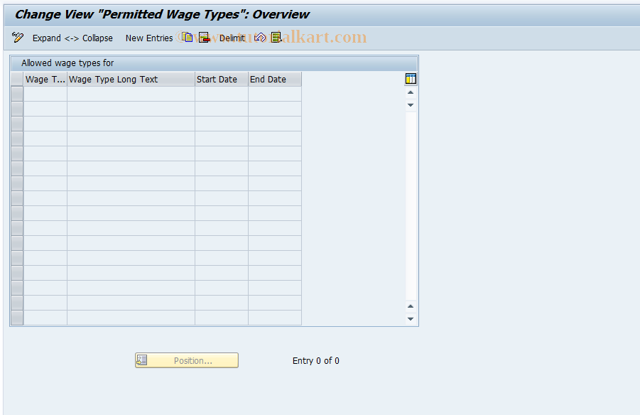 SAP TCode S_AHR_61003374 - IMG Activity: OHADBLL460