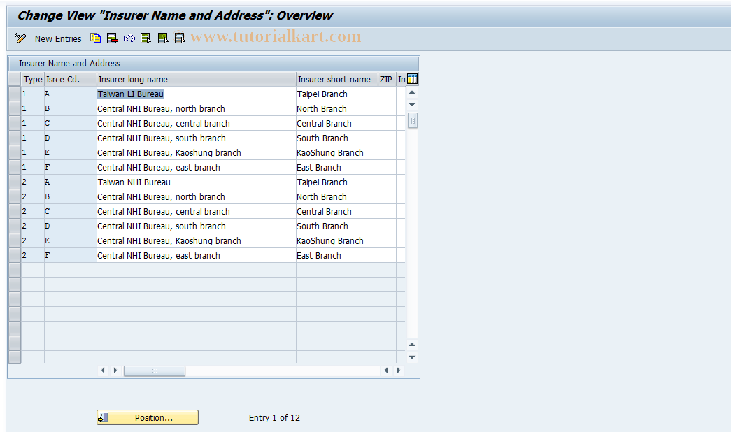 SAP TCode S_AHR_61003377 - IMG-Aktivität: OHATW_LI140