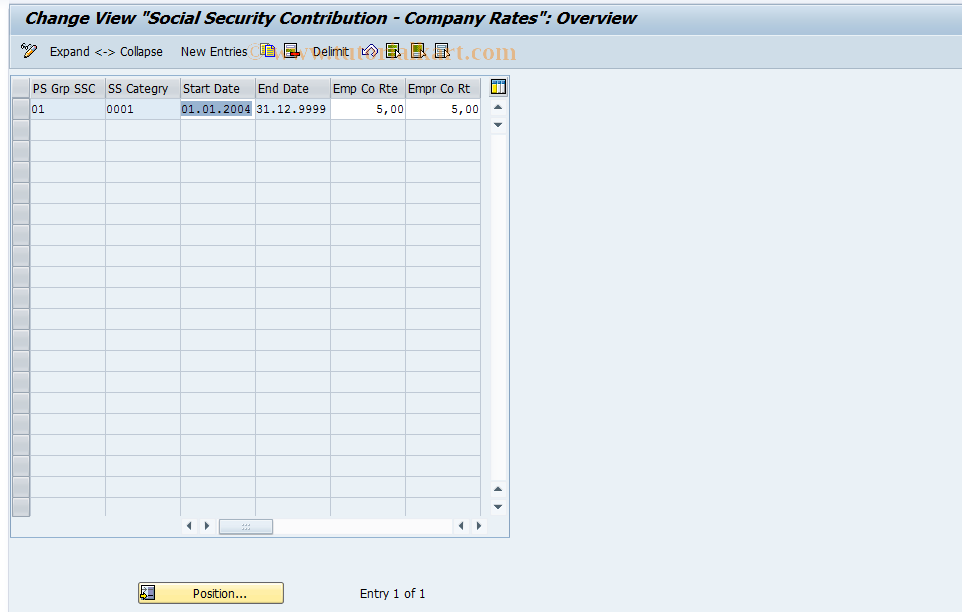 SAP TCode S_AHR_61003456 - IMG-Aktivität: OHATH_SS060