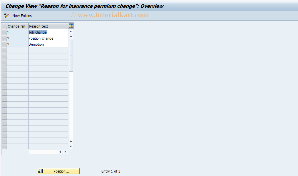 SAP TCode S_AHR_61003460 - IMG-Aktivität: OHATW_LI135