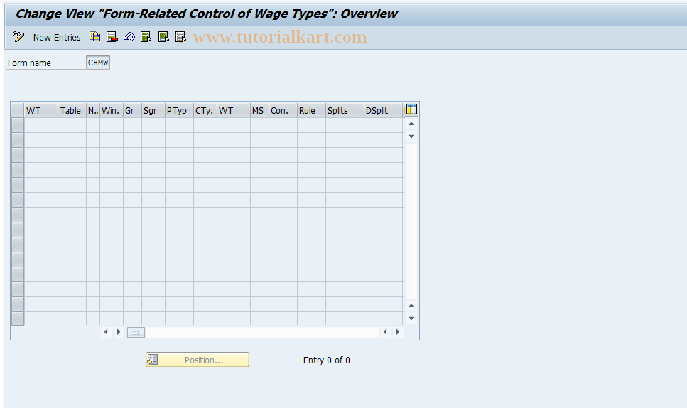 SAP TCode S_AHR_61003464 - IMG Activity: OHADEHD14