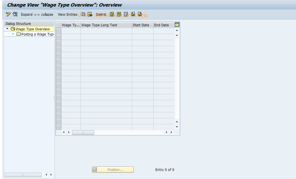 SAP TCode S_AHR_61003465 - IMG-Aktivität: OHATH_RI031