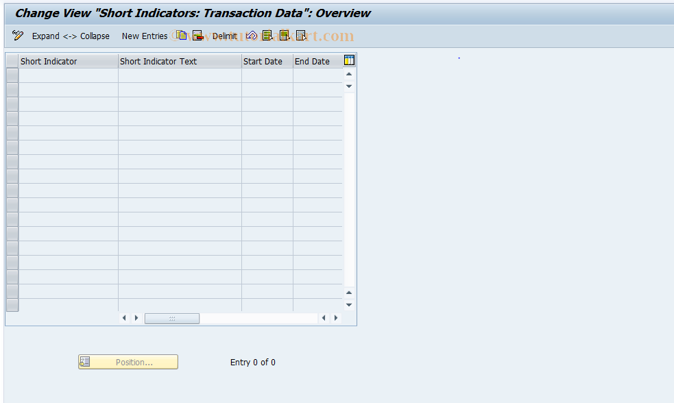 SAP TCode S_AHR_61003472 - IMG Activity: OHADBLK110