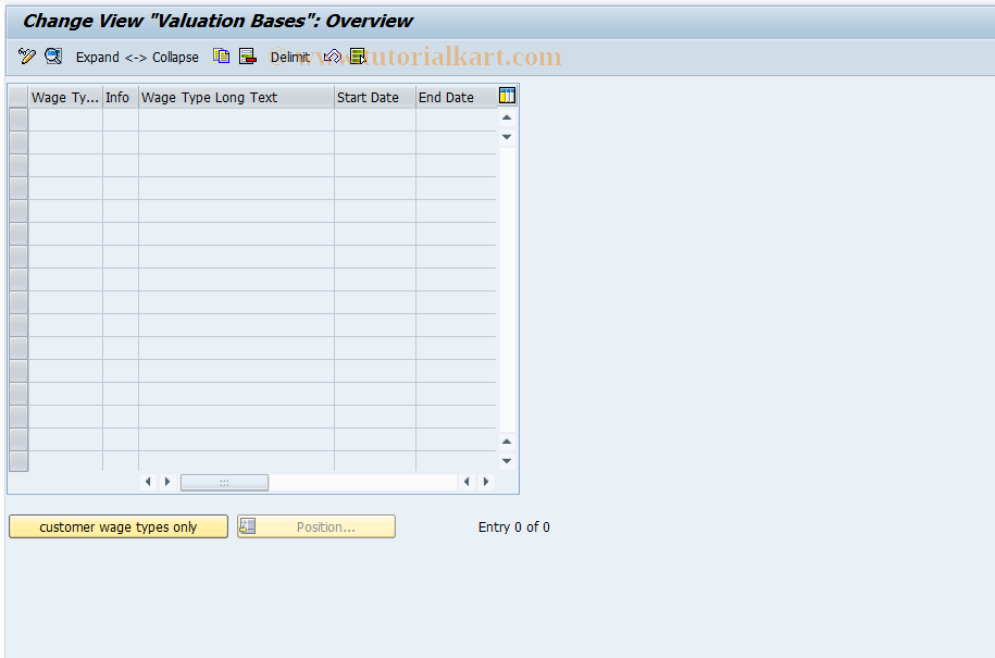 SAP TCode S_AHR_61003480 - IMG-Aktivität: OHATH_BW019