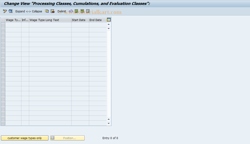 SAP TCode S_AHR_61003481 - IMG-Aktivität: OHARWT031