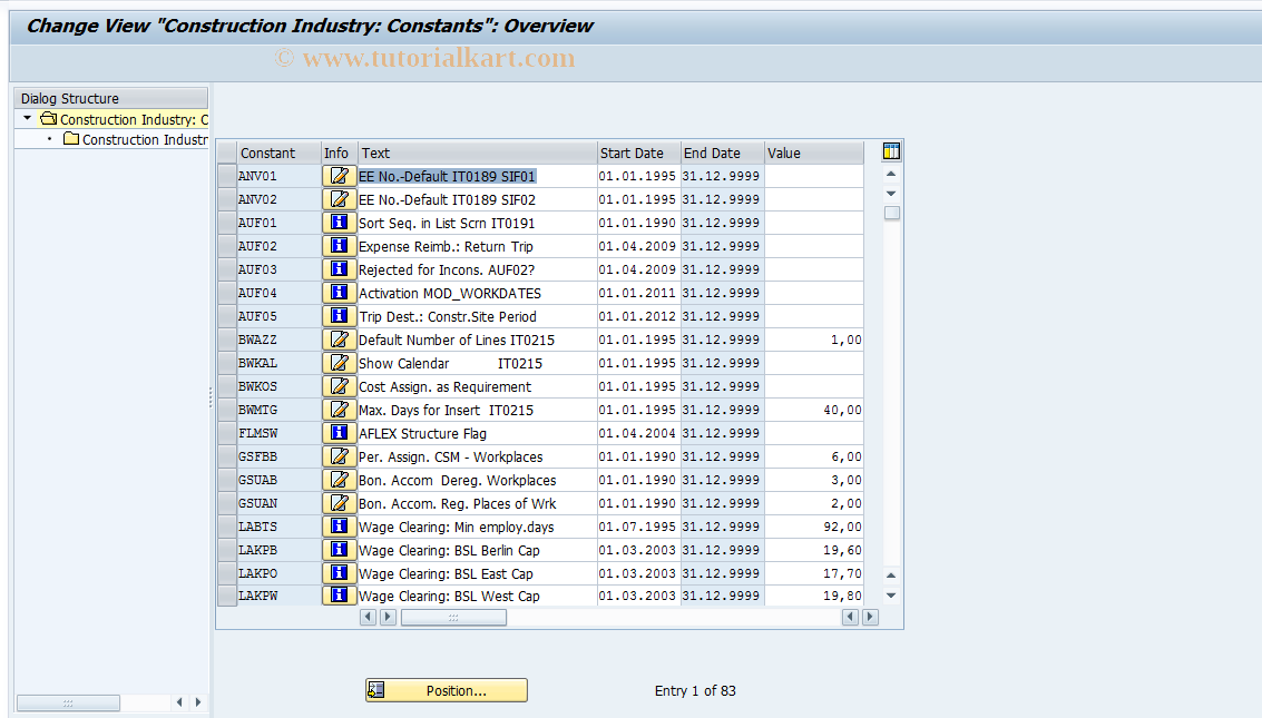 SAP TCode S_AHR_61003482 - IMG Activity: OHADBLK140