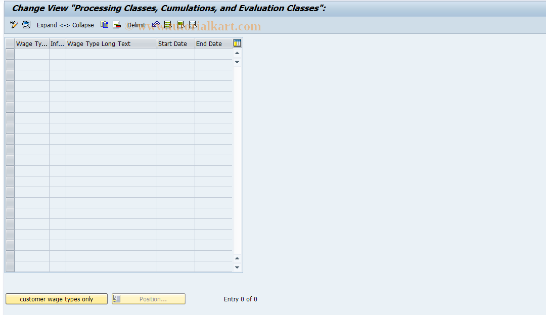 SAP TCode S_AHR_61003486 - IMG-Aktivität: OHARWT032