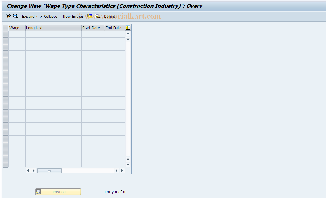 SAP TCode S_AHR_61003489 - IMG Activity: OHADBLK210