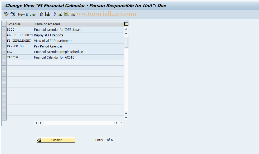 SAP TCode S_AHR_61003493 - IMG-Aktivität: OHARPAY002