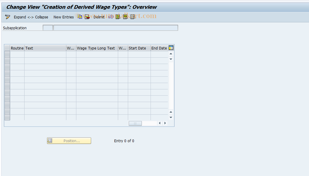 SAP TCode S_AHR_61003511 - IMG Activity: OHADKU200