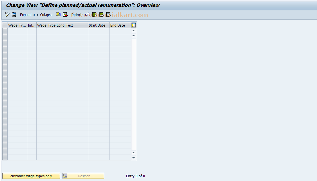 SAP TCode S_AHR_61003512 - IMG Activity: OHADKU111