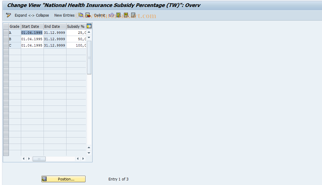 SAP TCode S_AHR_61003515 - IMG-Aktivität: OHATW_NH120