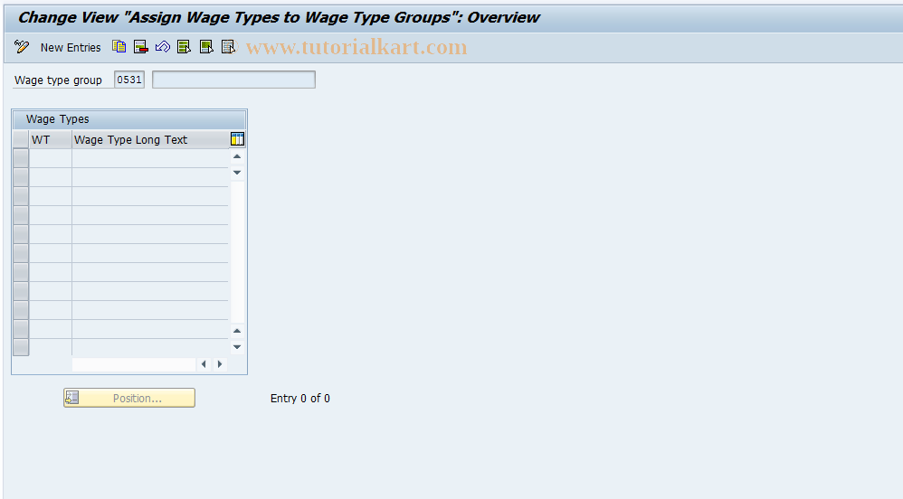 SAP TCode S_AHR_61003516 - IMG Activity: OHADKU116