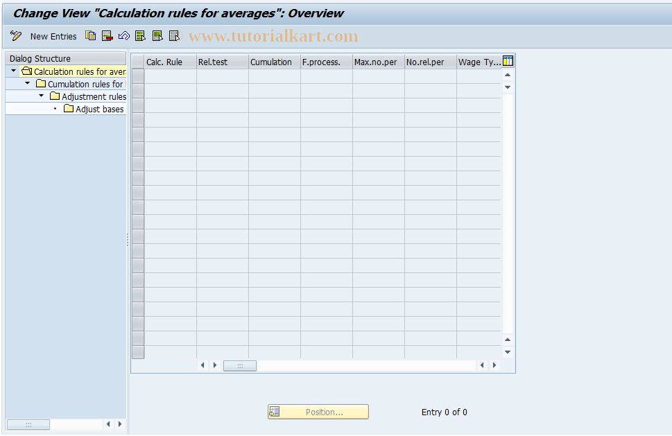 SAP TCode S_AHR_61003522 - IMG-Aktivität: OHATH_AV511C