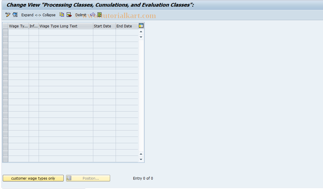 SAP TCode S_AHR_61003524 - IMG-Aktivität: OHARWT027