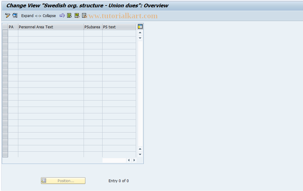 SAP TCode S_AHR_61003530 - IMG-Aktivität: OHASUD009