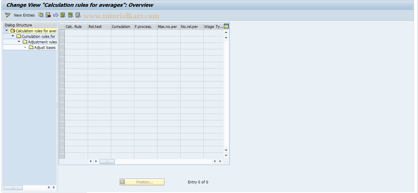 SAP TCode S_AHR_61003532 - IMG-Aktivität: OHATH_AV511B