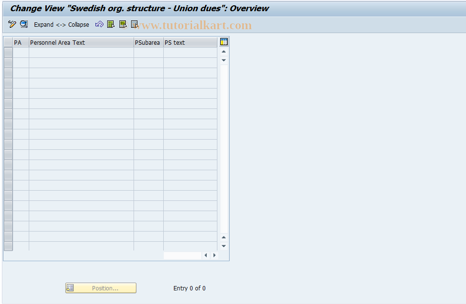 SAP TCode S_AHR_61003533 - IMG-Aktivität: OHASUD010