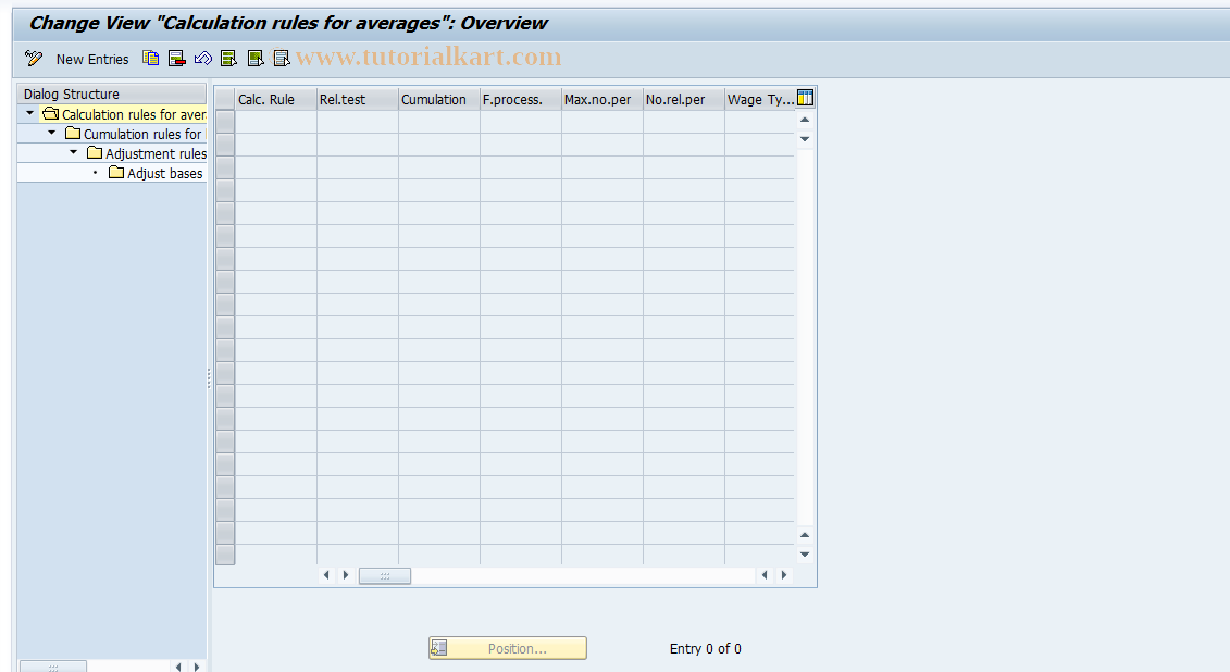 SAP TCode S_AHR_61003536 - IMG-Aktivität: OHATH_AV511A