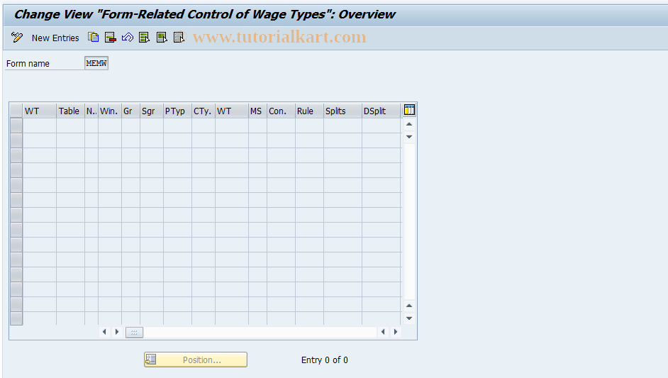 SAP TCode S_AHR_61003548 - IMG Activity: OHADEHE33