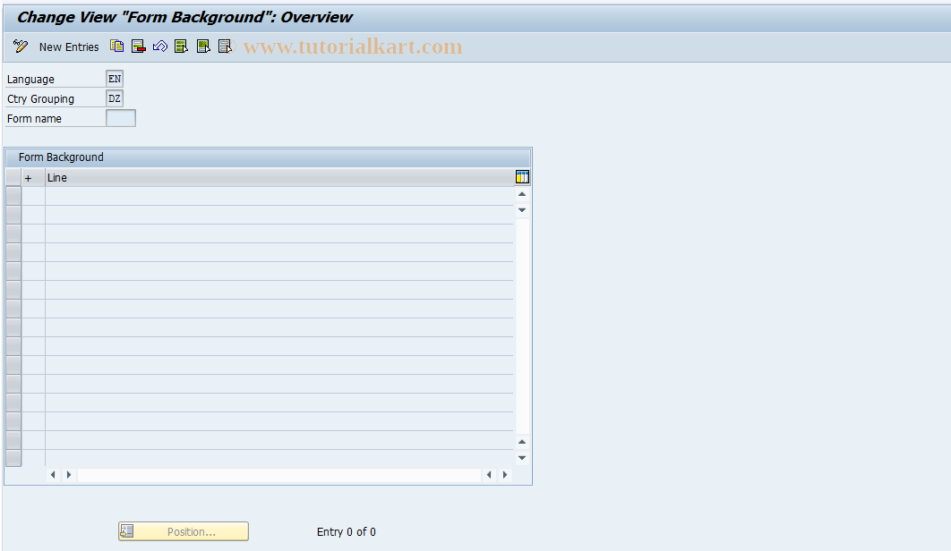 SAP TCode S_AHR_61003549 - IMG-Aktivität: SIMG_OHAR422