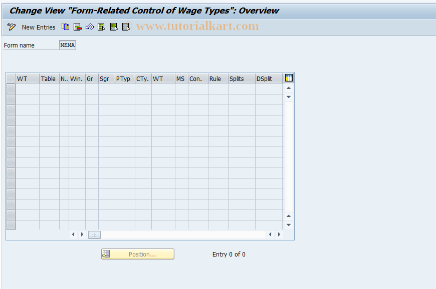 SAP TCode S_AHR_61003602 - IMG Activity: OHADEHE32